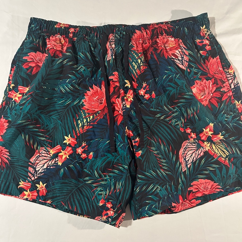 H&M Floral Tropical Bathing Suit Large